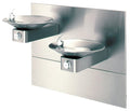 Haws Wall Mounted Drinking Fountain Satin Stainless 18 Gauge 304 Stainless Steel