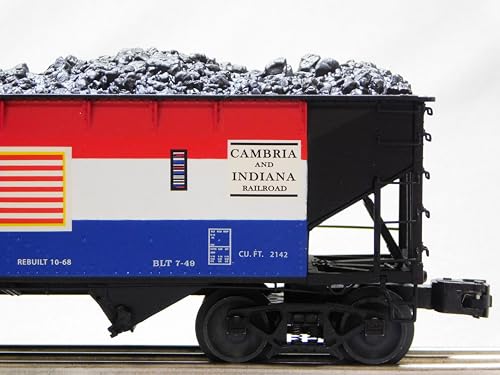 M.T.H. Electric Trains Lionel Cambria & Indiana Die-Cast Twin Hopper 2 Pack Multicolor