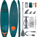 Retrospec Inflatable Stand Up Touring Paddle Board Deep Sea