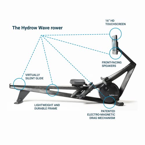 Hydrow Wave Rowing Machine Pirate Black