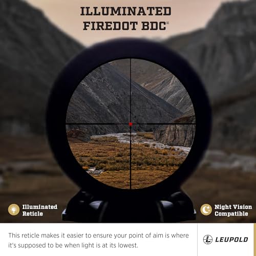 Leupold Mark 4HD 1-4.5x24 SFP Illuminated FireDot BDC Riflescope Matte Finish