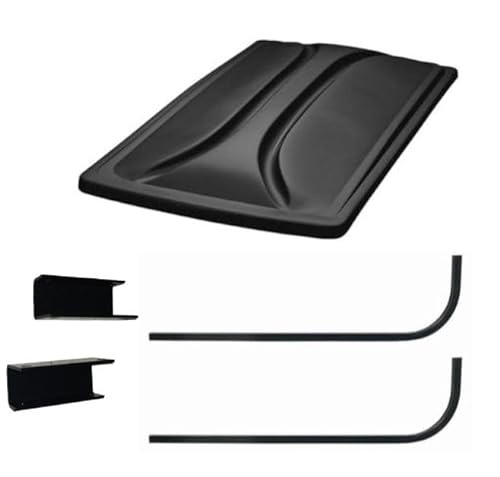 3G Universal 80" Black Roof Kit for Club Car DS Golf Carts 1976-1999