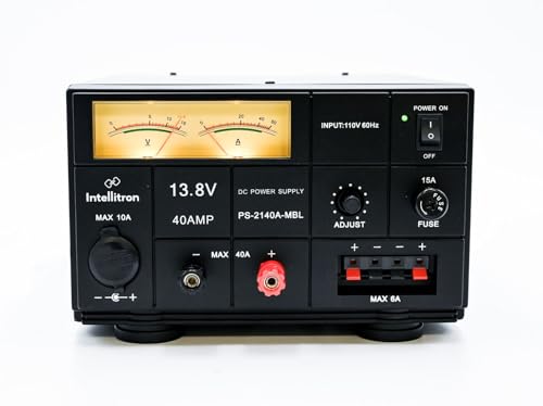 GigaParts Icom IC-7300 100W HF/50MHz SDR Amateur Radio Transceiver Bundle with Intellitron PS-2140A-MBL Power Supply Black