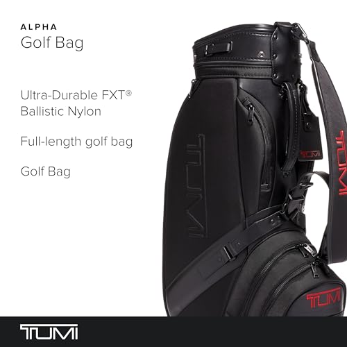 TUMI Mens Alpha Golf Bag Black