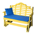 A & L Furniture Co. Marlboro Recycled Plastic 5ft Glider Chair Al Lemon Yellow