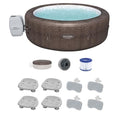 Bestway Coleman St Moritz AirJet Inflatable Hot Tub with EnergySense Cover, Spa Seat & Headrest Pillows