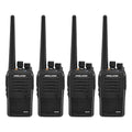 Midland MB400 BizTalk Business Two Way Radio 4 Pack Bundle w/Chargers Black