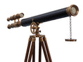 Handcrafted Model Ships Floor Standing Antique Brass Leather Griffith Astro Telescope 64