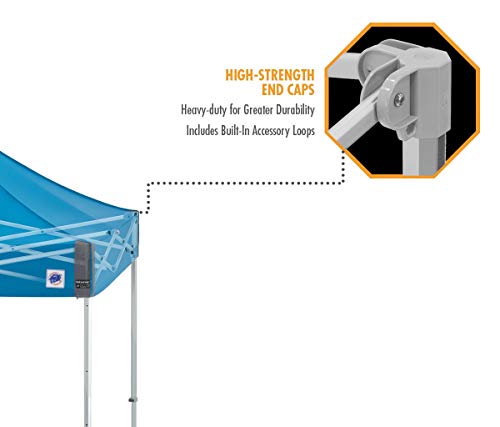 E-Z UP Endeavor Instant Shelter Canopy 10' x 10' Professional Grade Black Top