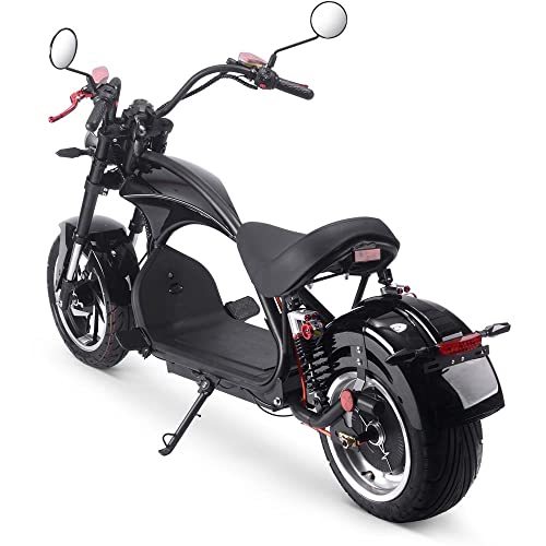 TOXOZERS 2500W Fat Tire Electric Scooter with Seat Black