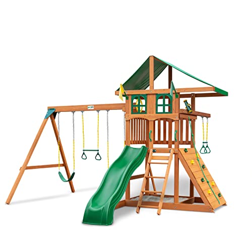Gorilla Playsets Avalon Treehouse Wooden Swing Set Cedar