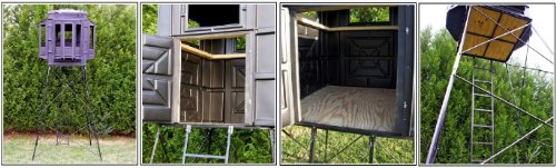 Hughes HP-67001 Hunting Box Blind & HP-67058 Adjustable Tower 5'-8'