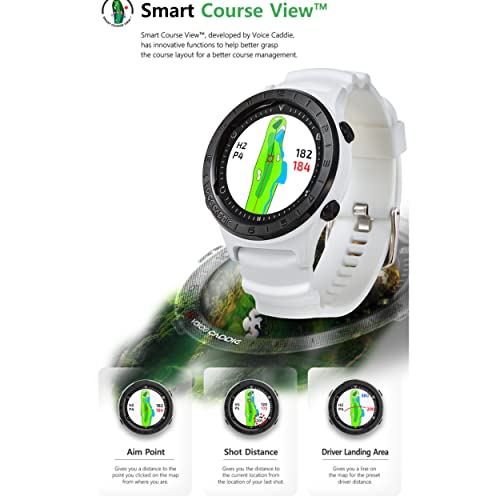 PlayBetter Voice Caddie Golf A2 Hybrid GPS Watch White