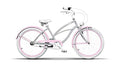 Vivelo LA Donna Beach Cruiser for Women Complete Bike Aluminium Lightweight Frame 26-Inch 7-Speed Adele