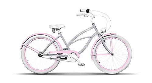 Vivelo LA Donna Beach Cruiser for Women Complete Bike Aluminium Lightweight Frame 26-Inch 7-Speed Adele