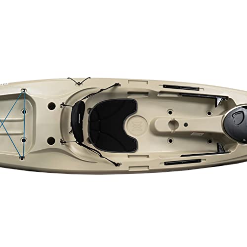 Perception Kayaks Pescador 12 Sit on Top Fishing Kayak Fossil Tan