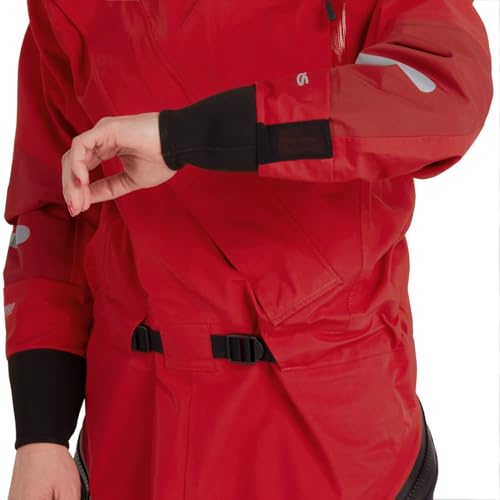 NRS Women's Foray Drysuit Red M
