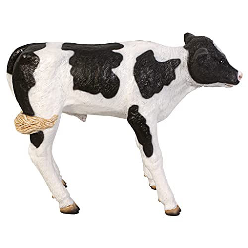 Design Toscano Buttercup Life Size Holstein Calf Dairy Cow Statue Full Color