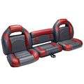 DeckMate Boat Seats 68" Bass Charcoal & Red