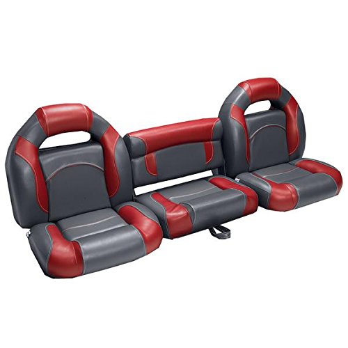DeckMate Boat Seats 68" Bass Charcoal & Red