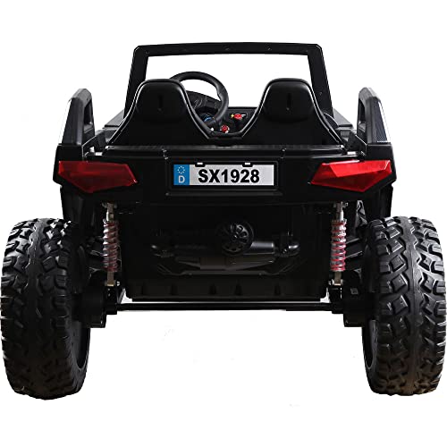 MotoTec Baja UTV 4x4 24v Carbon Fiber RC Black