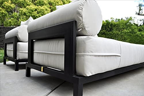 Solis Volantes Outdoor Lounge Chair with Cushions Black Sage