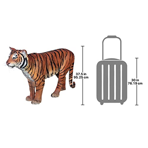 Design Toscano Powerful Pounce Sumatran Tiger Statue Full Color
