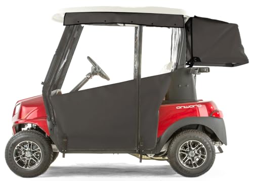 Golf Cart King Pro-Touring Enclosure for Club Car Onward with Bag Cover Black