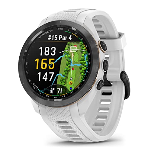 PlayBetter Garmin Approach S70 Golf GPS Watch Bundle White