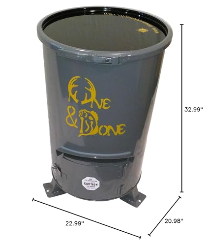 One & Done PRO Game Feeder 30 Gallon Gray