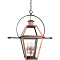 Quoizel Rue De Royal Charleston Outdoor Hanging Lantern 30 Inch 4-Light Aged Copper
