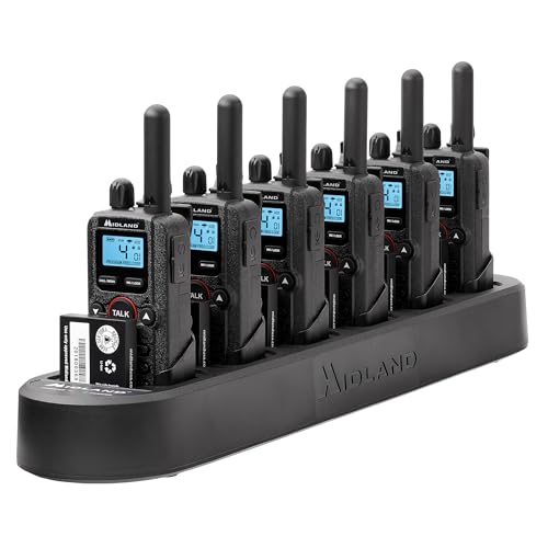 Midland BR180X6BGC Business Radio Walkie Talkie with Earpiece - Black