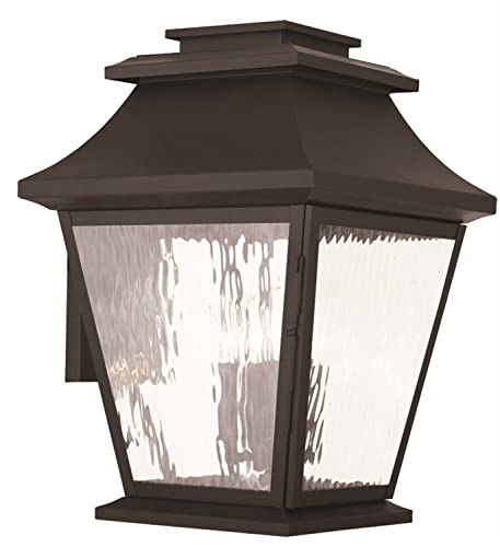 Livex Hathaway 4-Light Outdoor Wall Lantern Bronze