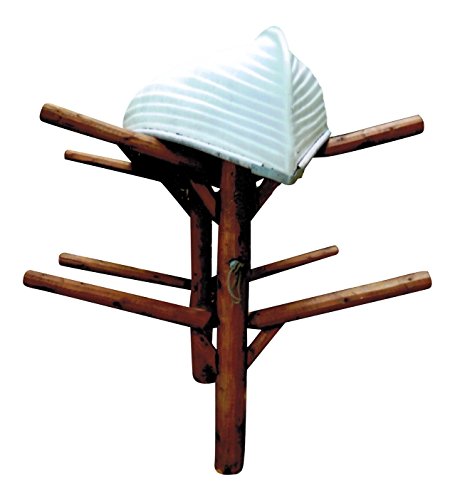 Log Kayak Rack 4 Place Buried in Ground Kayak and Canoe Rack Canyon Brown