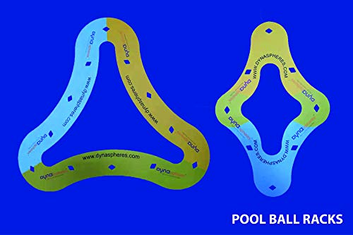 Dynasphere Gold Pool Balls Set Blue Gold
