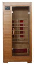 Blue Wave 1-Person Infrared Sauna with Ceramic Heaters and Sound System