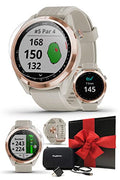PlayBetter Garmin Approach S42 Womens Golf GPS Watch Rose Gold/Light Sand