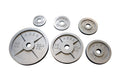 Ader Sporting Goods Olympic Plates 255 Lb Set Gray