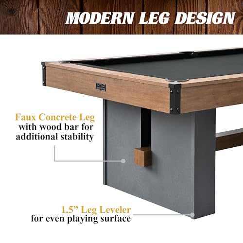 Barrington Billiards 7' Urban Drop Pocket Table Brown/Grey/Concrete