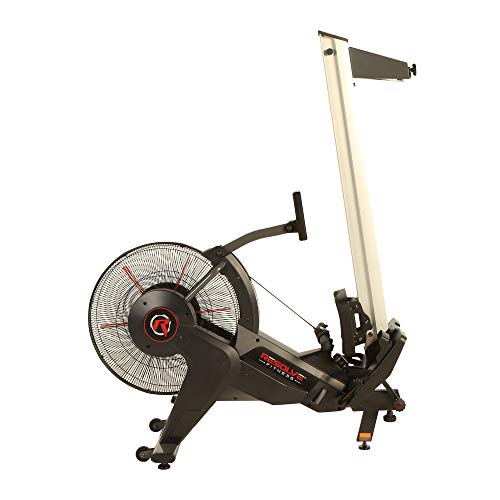 RESOLVE FITNESS R1 Commercial Dual Drive Rower Gray Red Black