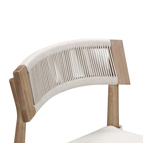 Tov Furniture Gata Cream Outdoor Dining Chair Set of 2 Cream