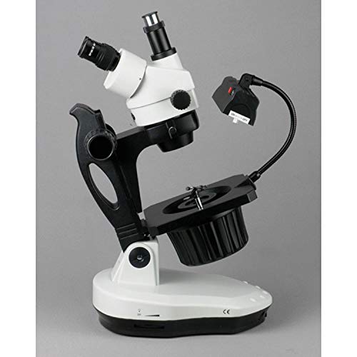 AmScope Trinocular Gemology Stereo Zoom Microscope Clear