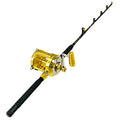 EAT MY TACKLE 80W 2-Speed Reel Tournament Edition Straight Rod Blue