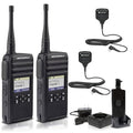 Motorola Solutions DTR700 Digital 2-Way Radio with 2 x HKLN4606 Remote Speaker Mic