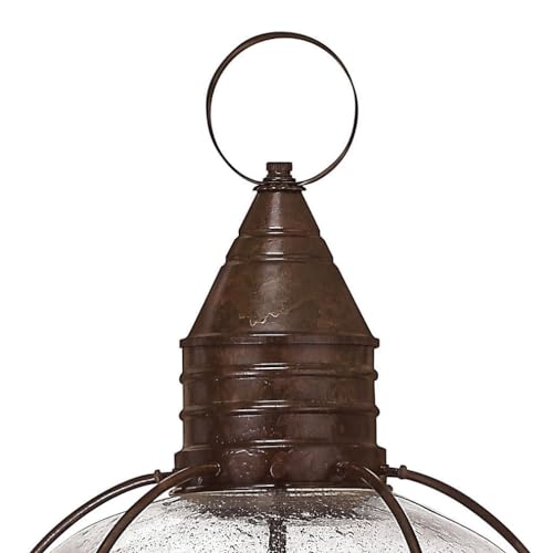 Hinkley Rustic Four Light Post Top/Pier Mount Cape Cod Collection Sienna Bronze