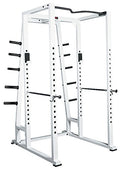 212 Main Power Rack with Weight Storage White