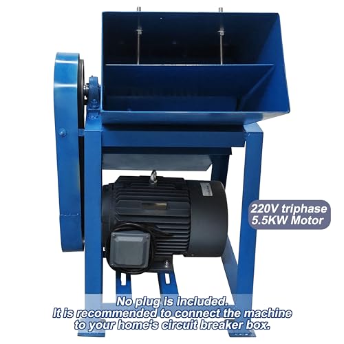 TECHTONGDA Frozen Meat Crusher for Fish Pond Aquaculture 220V Blue