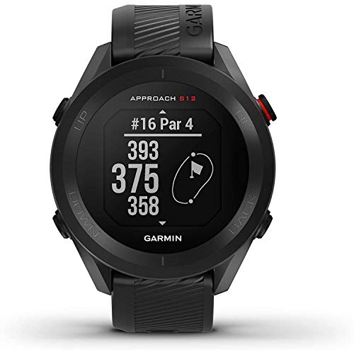 Garmin Approach S12 GPS Golf Watch Black Bundle