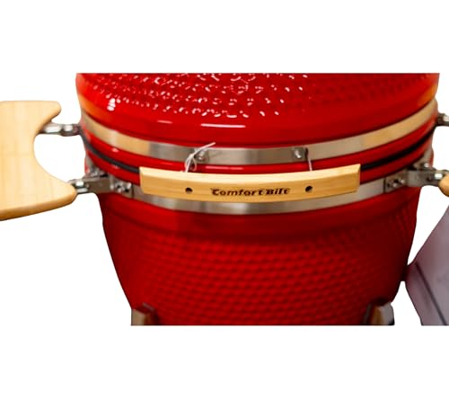 Comfortbilt 23" Kamado Ceramic Grill Charcoal Smoker Red