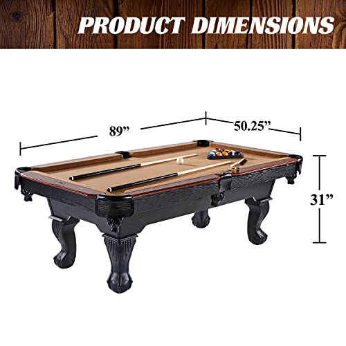 Barrington Billiards 7.5' Belmont Drop Pocket Table Tan/Dark Wood Grain